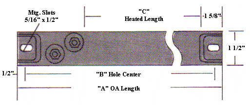 Ceramic Insulated Strip Heater Illustration 1