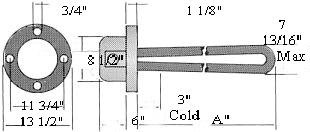 6 inch copper flange 